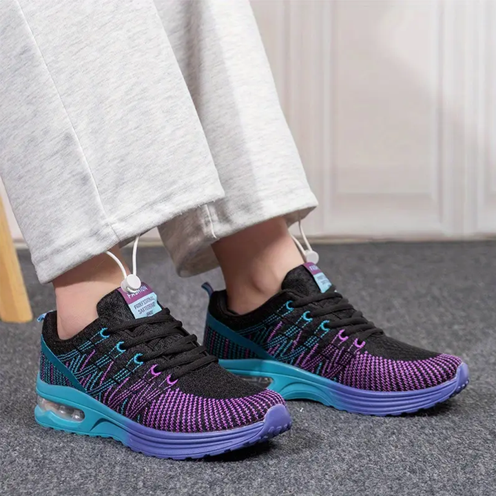 Zoey – Orthopedic Shoes in Black &amp; Purple