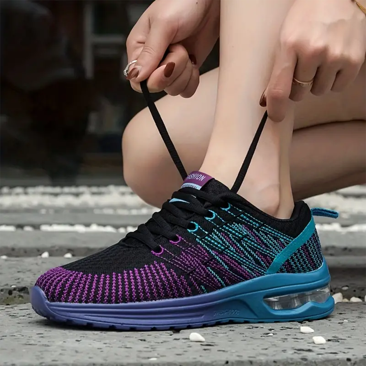 Zoey – Orthopedic Shoes in Black &amp; Purple