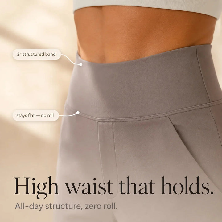 Wearbella – High Waisted Tailored Stretch Bermuda Shorts with Pockets