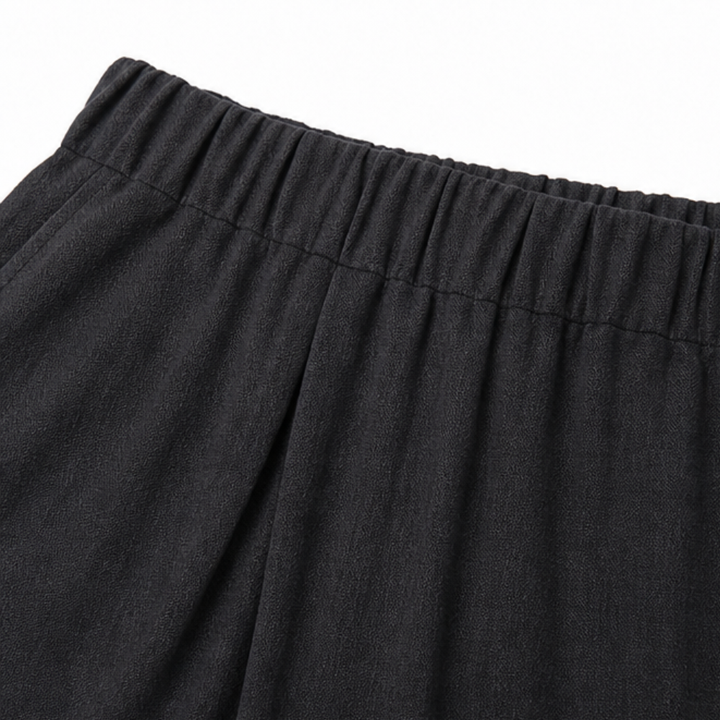 Solivia – Tulip Hem Cropped Wide Leg Pants with Pockets