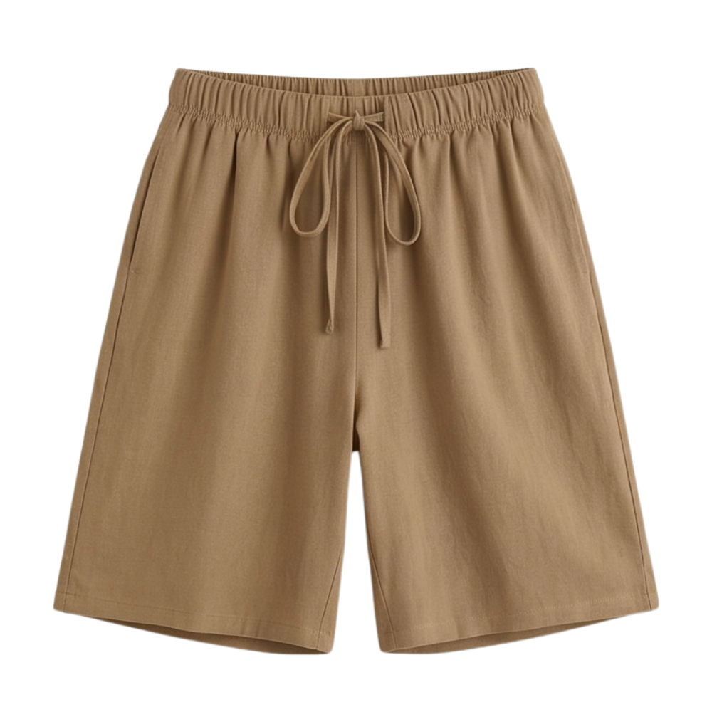Lumera – Wide-Leg Drawstring Shorts with Smocked Waist