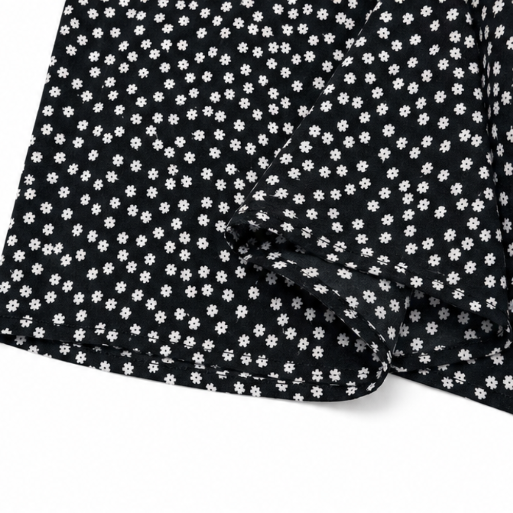 Velura – Smocked High-Waist Wide-Leg Floral Pants