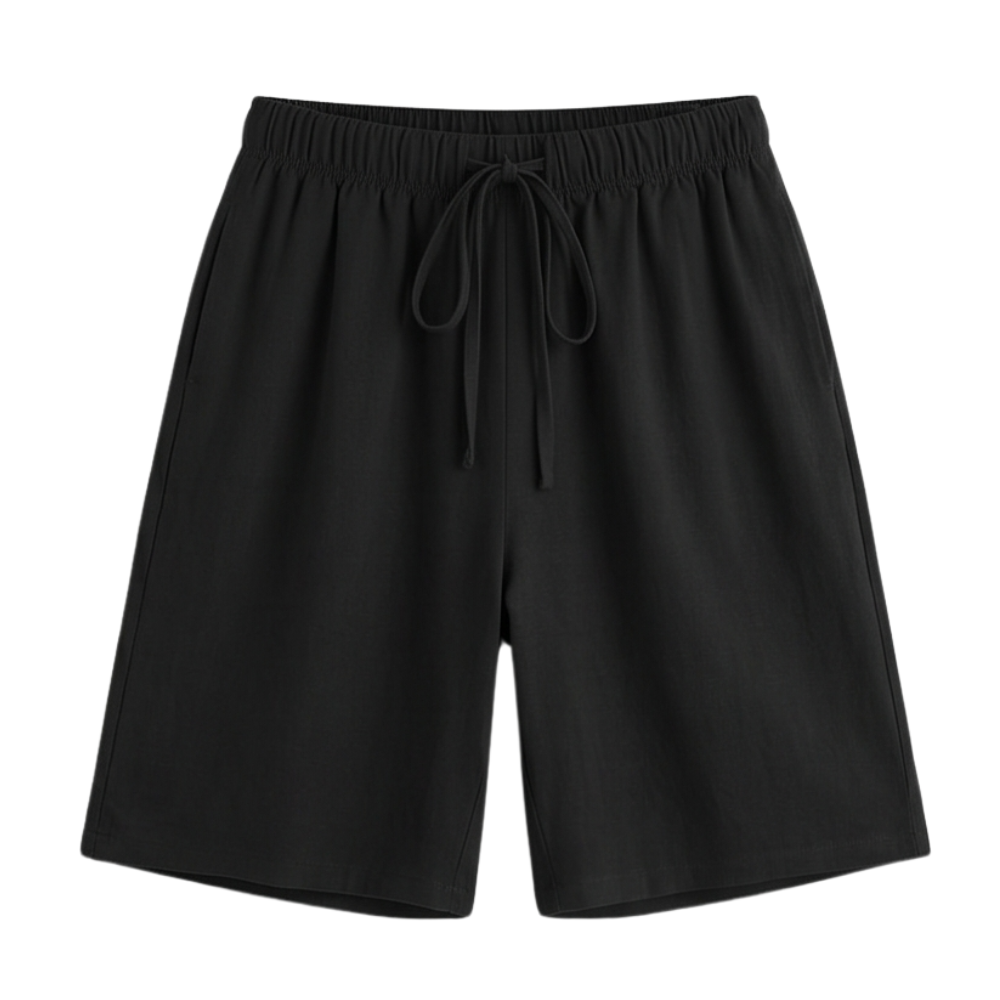 Lumera – Wide-Leg Drawstring Shorts with Smocked Waist