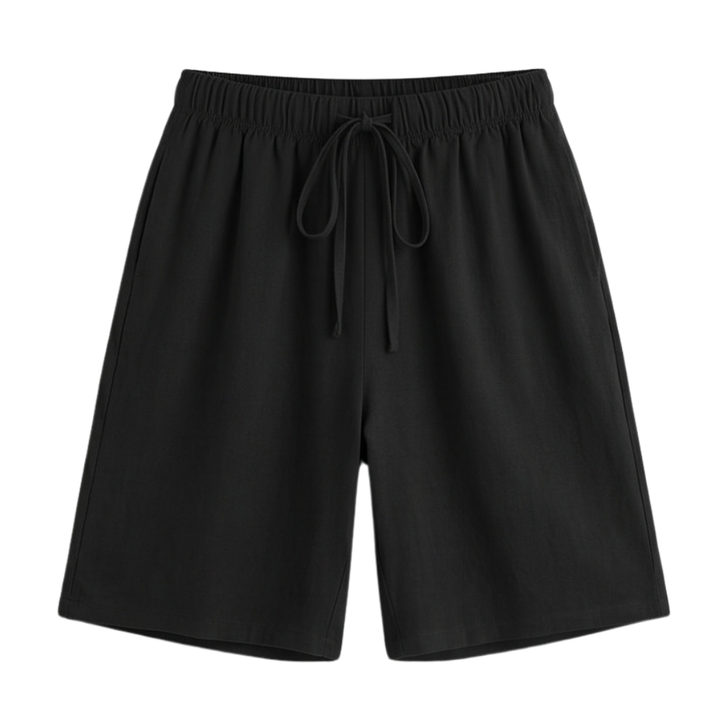 Lumera – Wide-Leg Drawstring Shorts with Smocked Waist