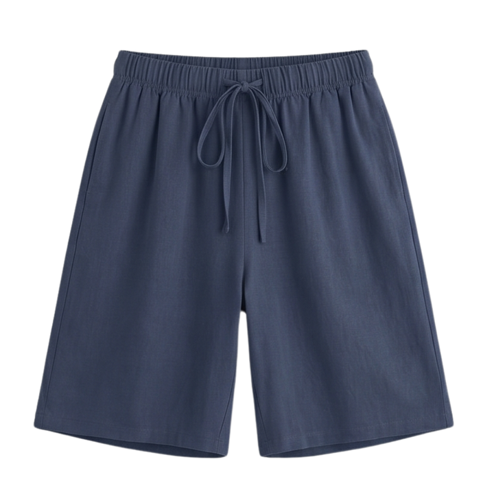 Lumera – Wide-Leg Drawstring Shorts with Smocked Waist