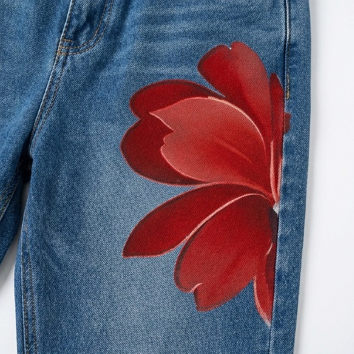 Florenza – Bold Floral Wide Leg Jeans