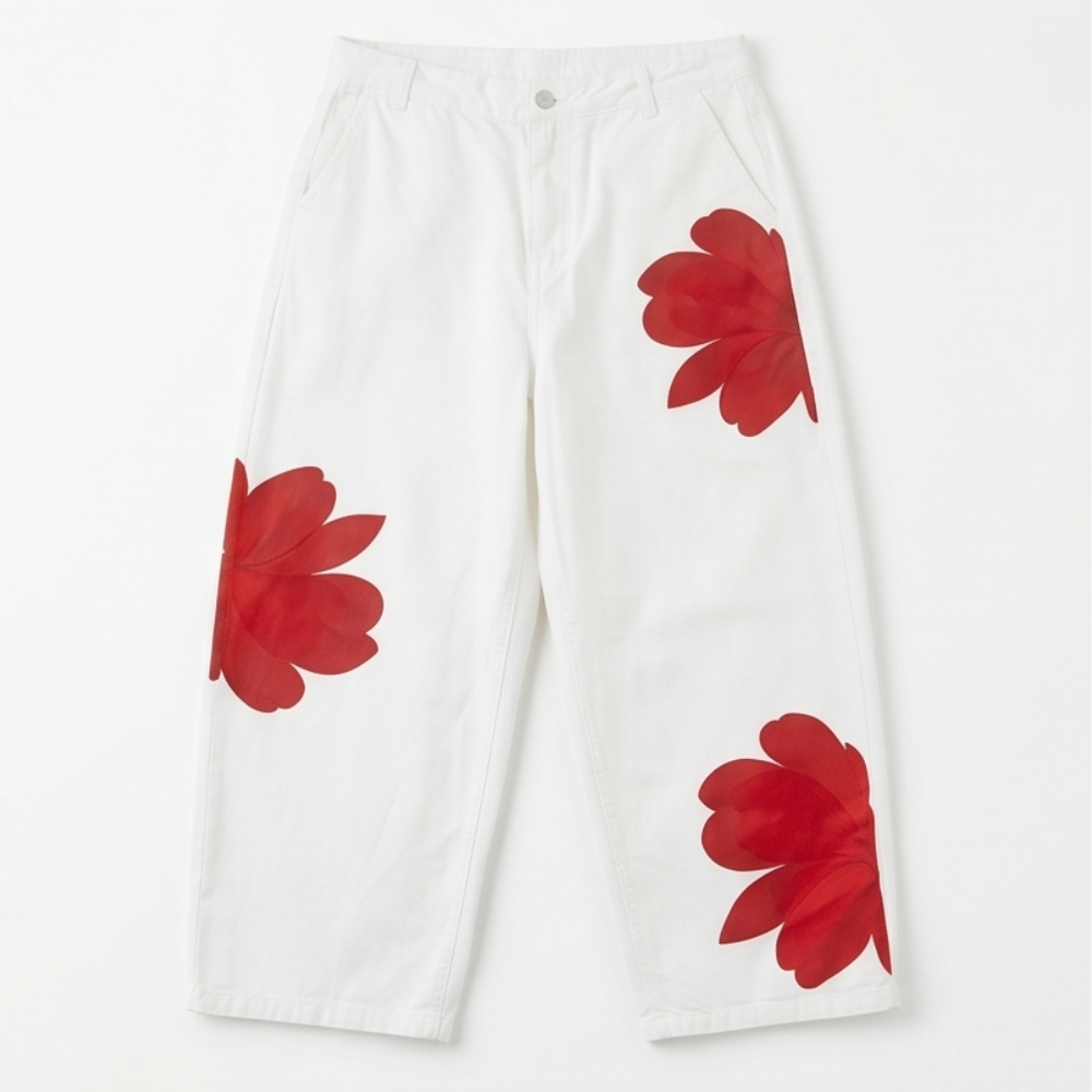 Florenza – Bold Floral Wide Leg Jeans