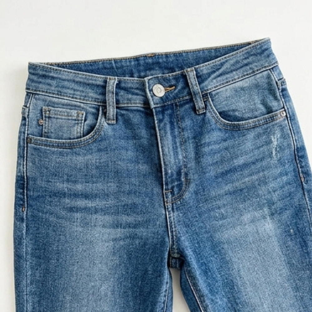 Denalia Tummy-Smoothing Bootcut Jeans
