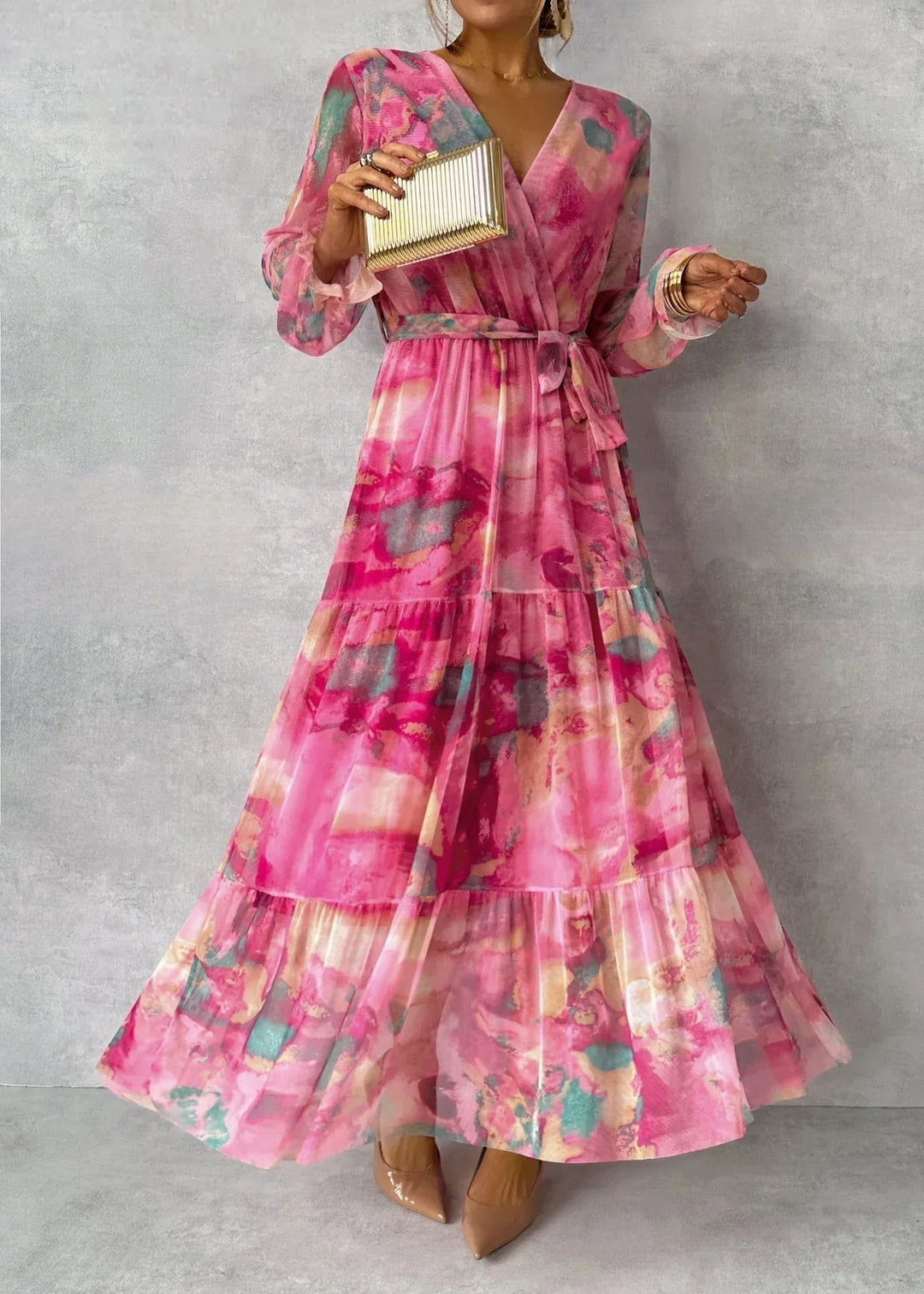 Violet &amp; Grace™ | Wrap Dress with Floral Print