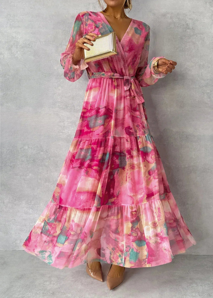 Violet &amp; Grace™ | Wrap Dress with Floral Print