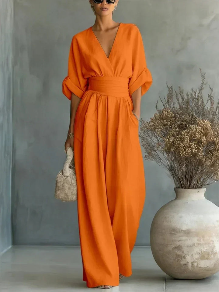 Elara™ | Flowy Wide-Leg Jumpsuit