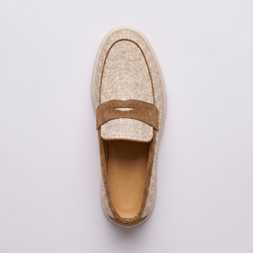 Newbury Linen Penny Loafer