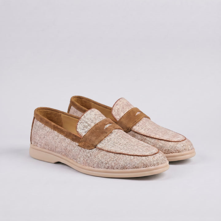 Newbury Linen Penny Loafer