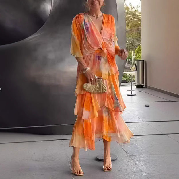 Violet &amp; Grace™ |Layered Floral Sun Dress