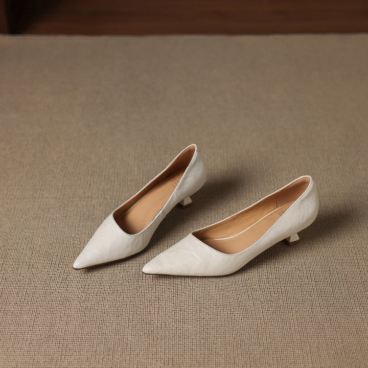 Elar Genuine Leather Heels
