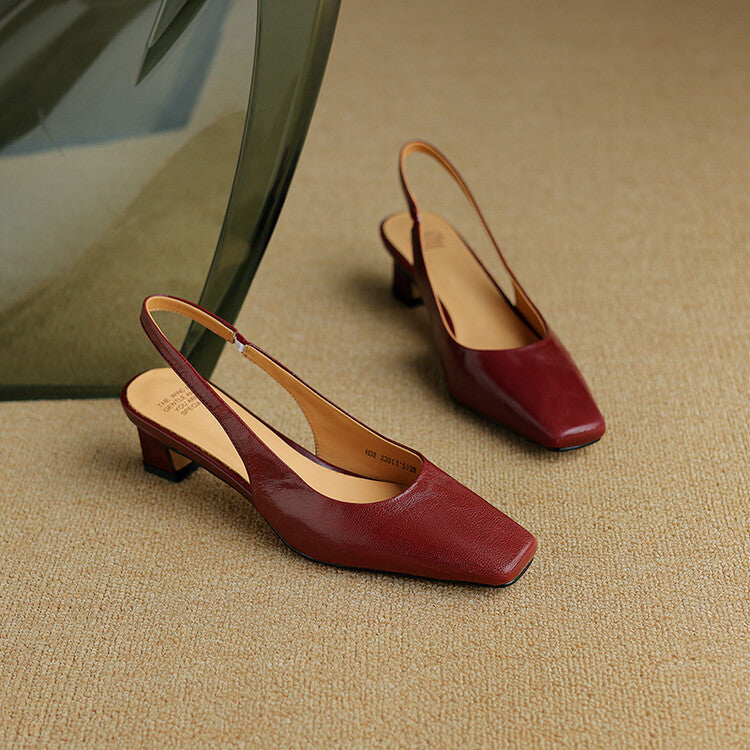 Ersa | Vegan Leather Slingbacks