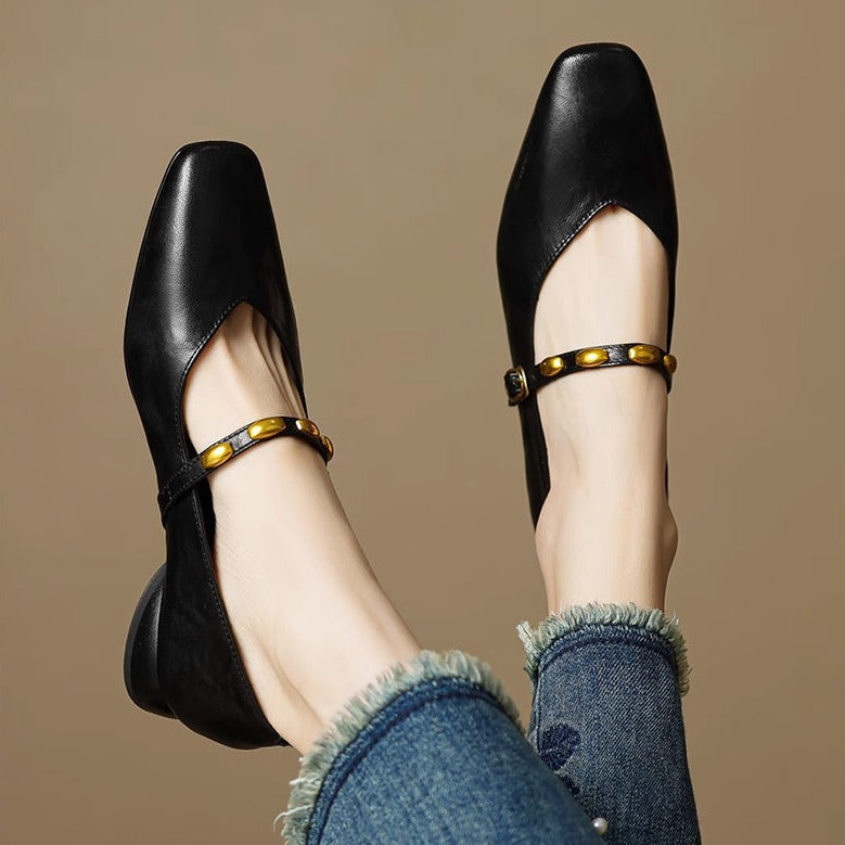 Zyra | Vegan Leather Flats
