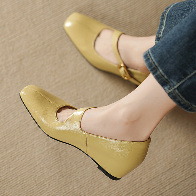 Viora | Vegan Leather Mary Jane Heels
