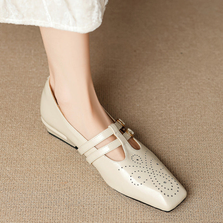 Marisol | Brogued Dual-Strap Mary Jane Pump