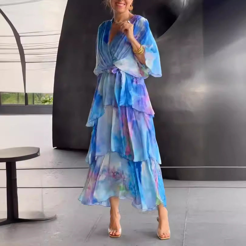 Violet &amp; Grace™ |Layered Floral Sun Dress