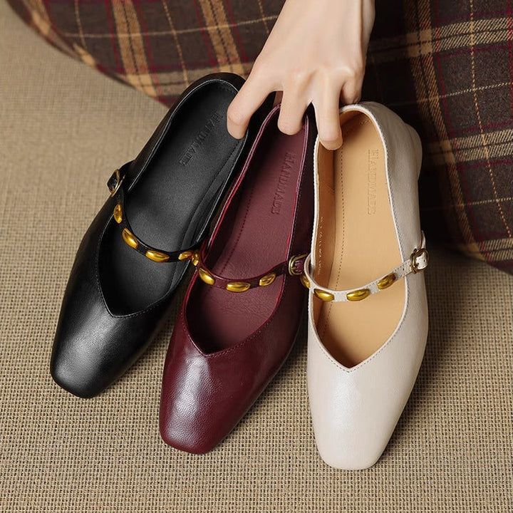 Zyra | Vegan Leather Flats