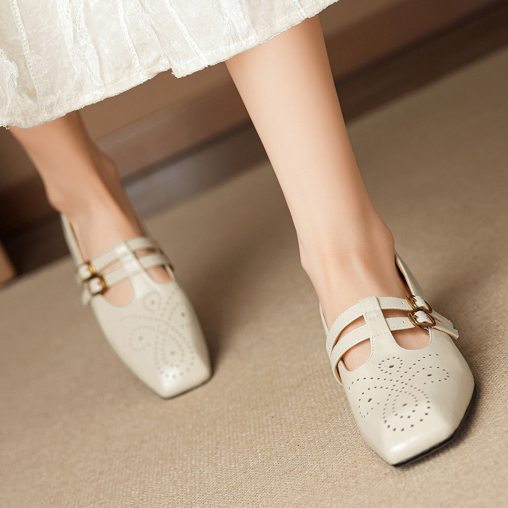 Marisol | Brogued Dual-Strap Mary Jane Pump