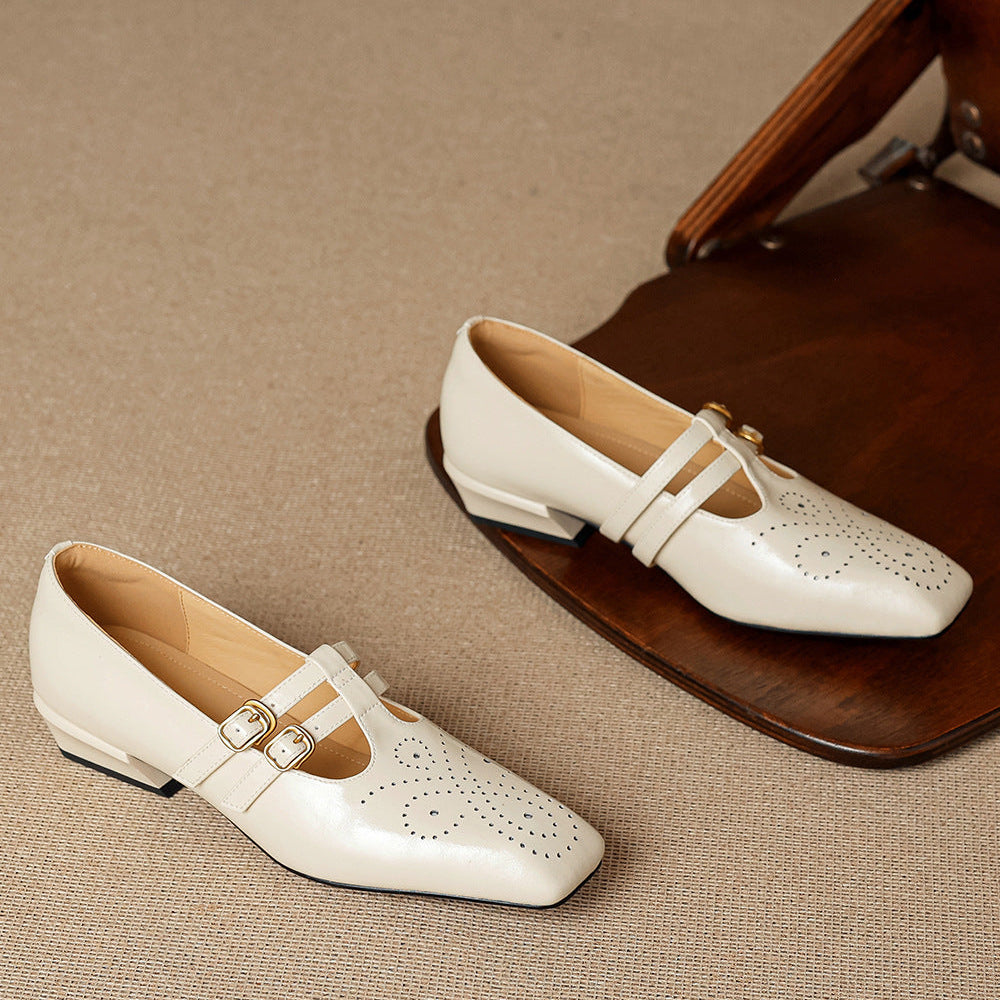 Marisol | Brogued Dual-Strap Mary Jane Pump