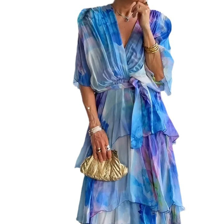 Violet &amp; Grace™ |Layered Floral Sun Dress
