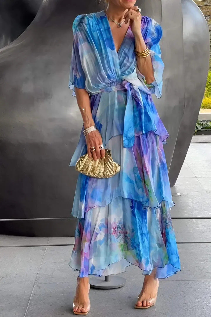 Violet &amp; Grace™ |Layered Floral Sun Dress