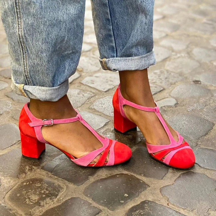 Nadia™ | T-Bar Stable Heel Shoes