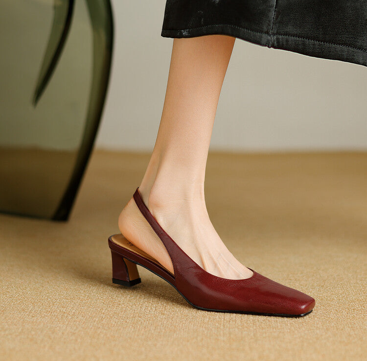 Ersa | Vegan Leather Slingbacks