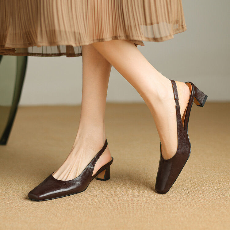 Ersa | Vegan Leather Slingbacks