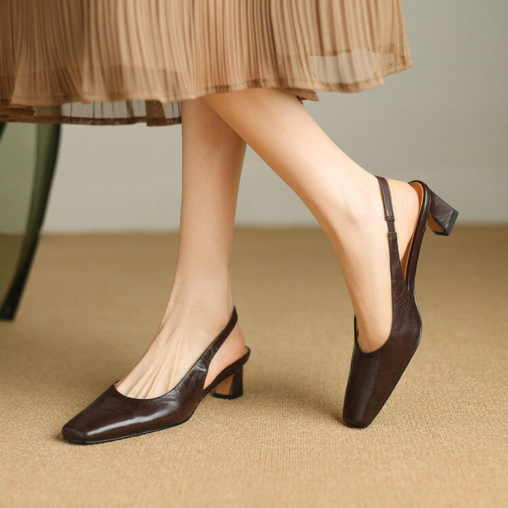 Ersa | Vegan Leather Slingbacks