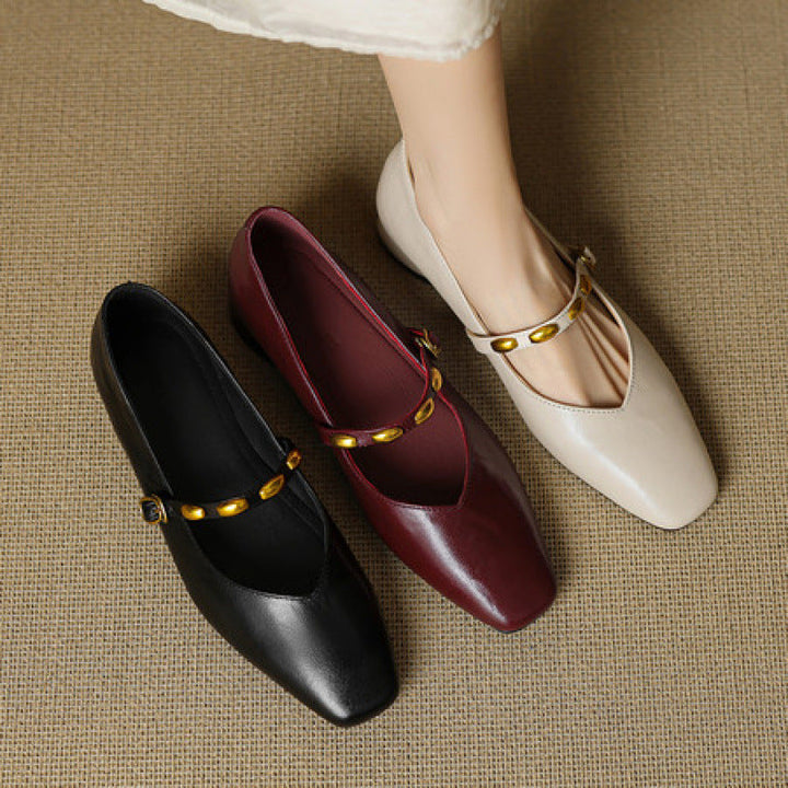 Zyra | Vegan Leather Flats