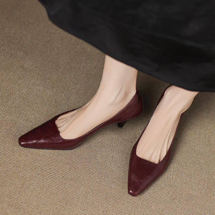 Zala | Vegan Leather Heels
