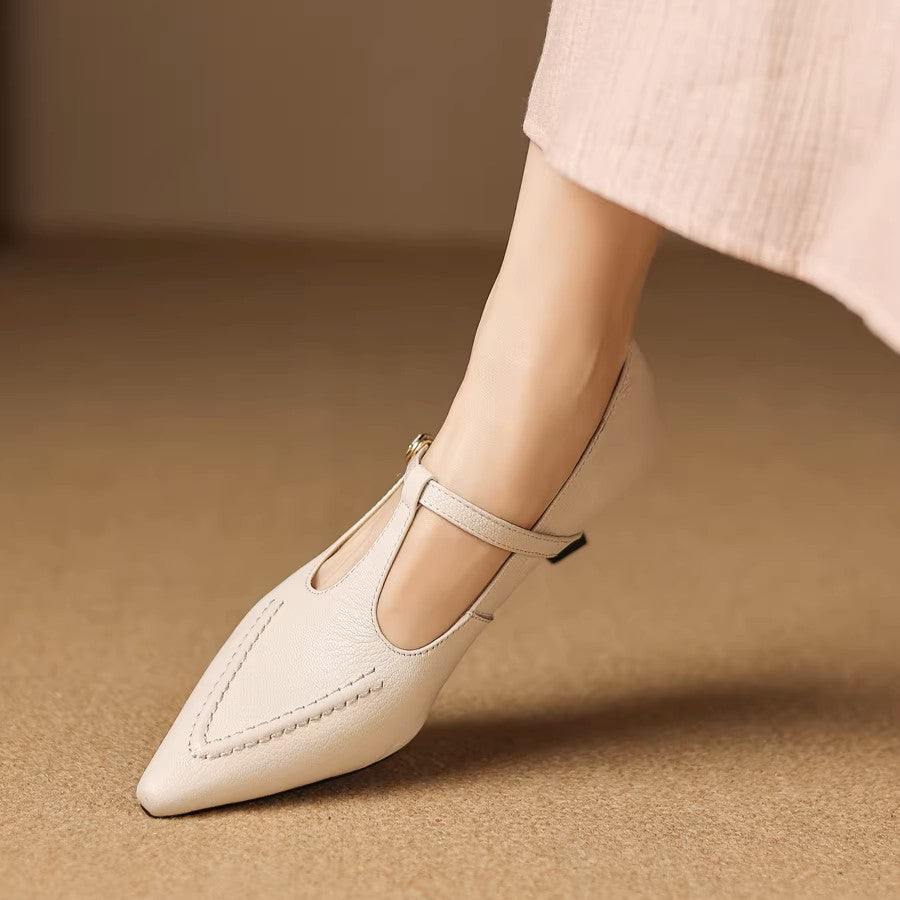 Tirea | Vegan Leather Heels