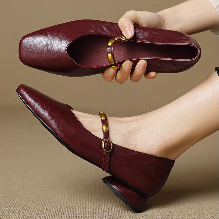 Zyra | Vegan Leather Flats
