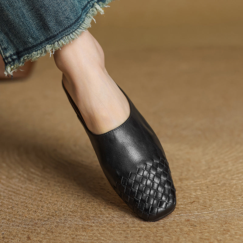 Helma Genuine Leather Mules