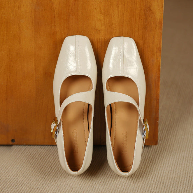 Viora | Vegan Leather Mary Jane Heels