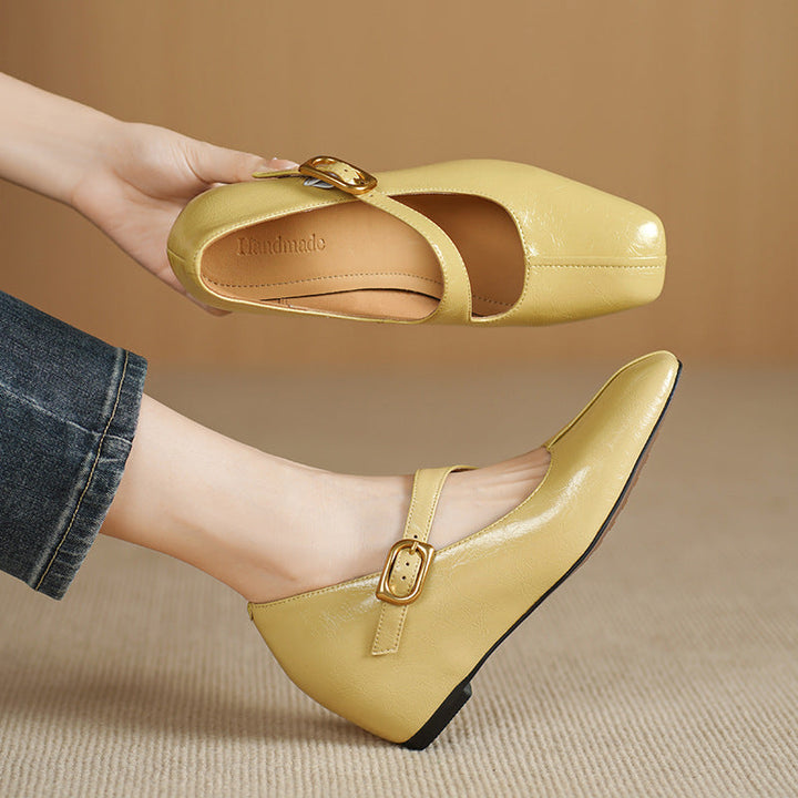 Viora | Vegan Leather Mary Jane Heels