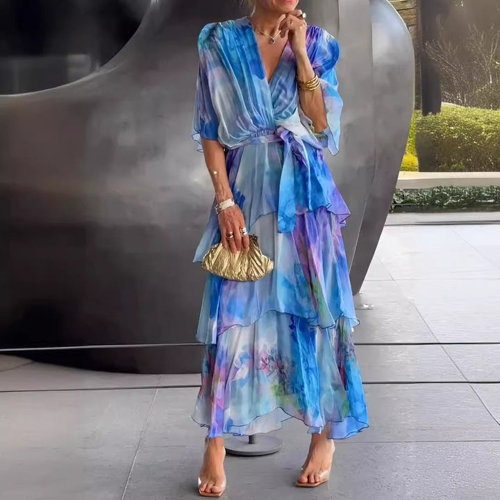 Violet &amp; Grace™ |Layered Floral Sun Dress