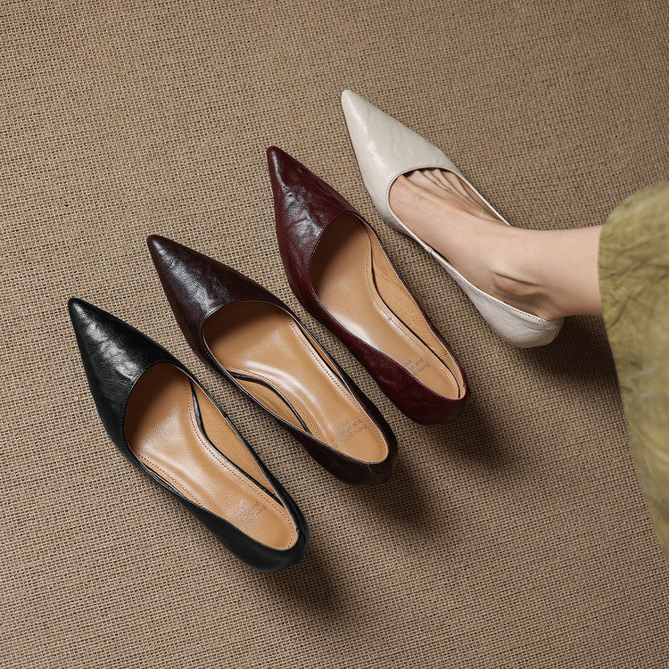 Elar Genuine Leather Heels