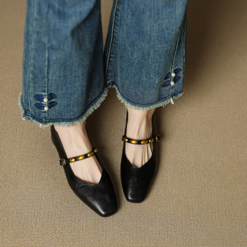Zyra | Vegan Leather Flats