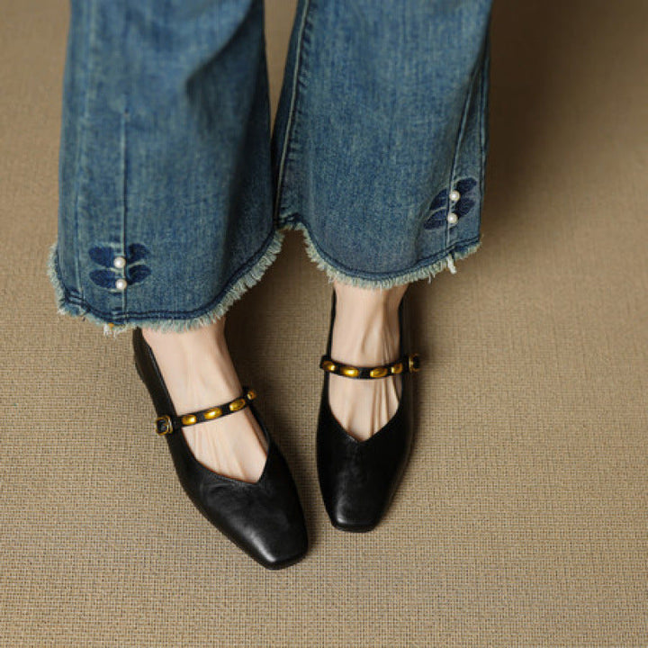 Zyra | Vegan Leather Flats
