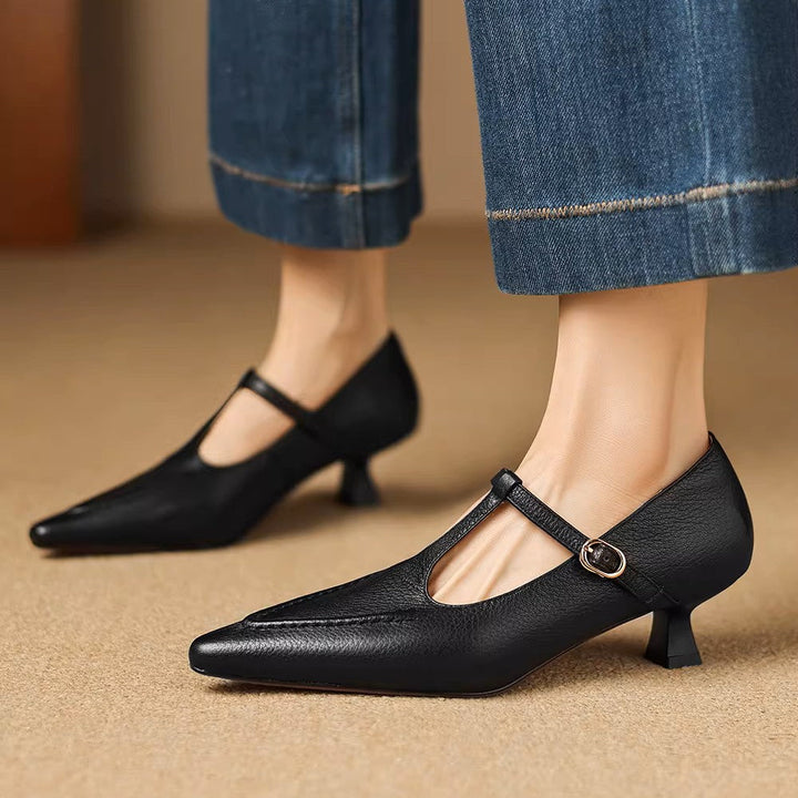 Tirea | Vegan Leather Heels