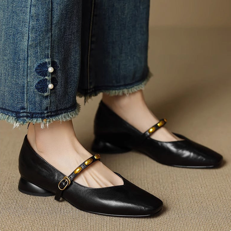 Zyra | Vegan Leather Flats