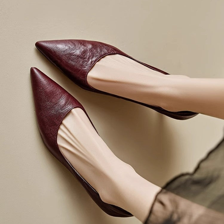 Elar Genuine Leather Heels