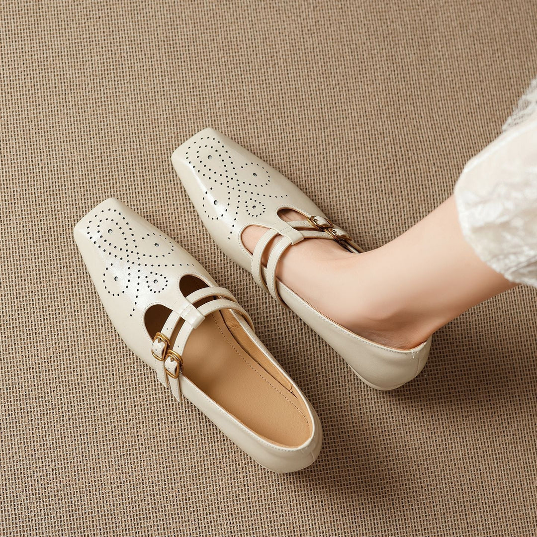 Marisol | Brogued Dual-Strap Mary Jane Pump