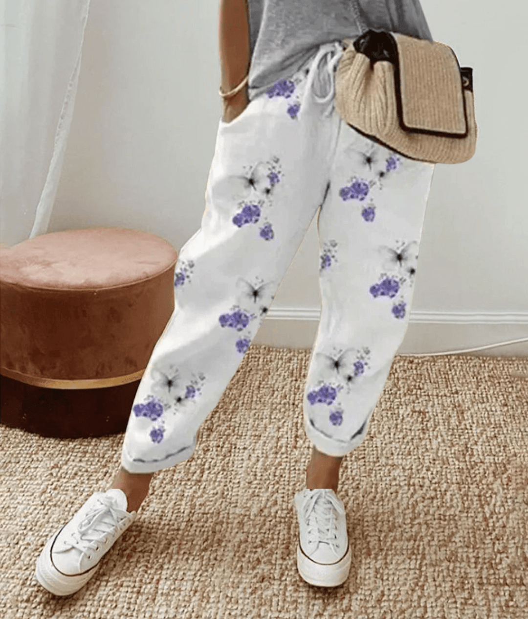 Elle™ | Flattering Fit &amp; Comfort Waistband Trouser With Print