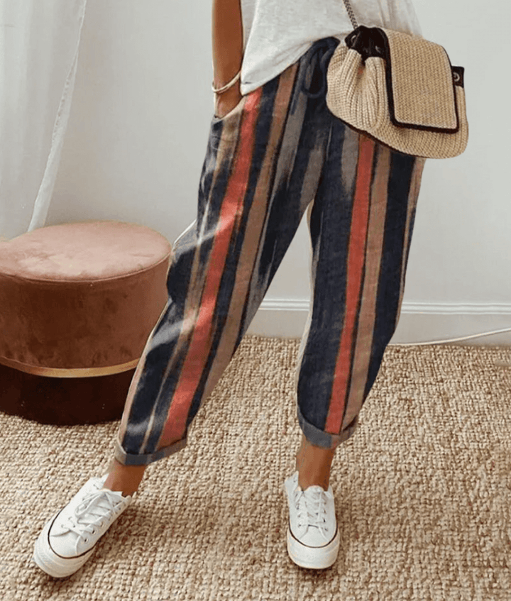 Elle™ | Flattering Fit &amp; Comfort Waistband Trouser With Print